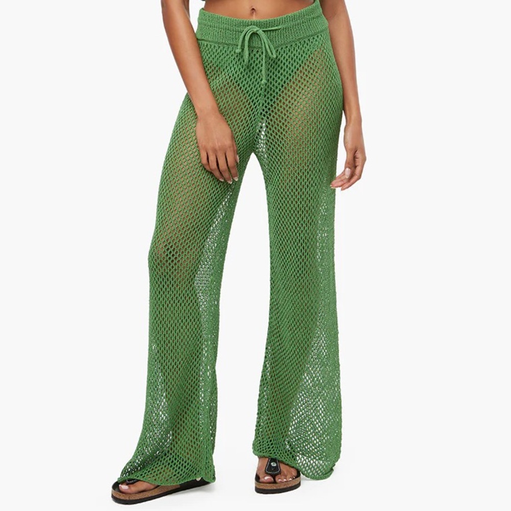 WEWOREWHAT CROCHET BEACH PANTS (Small)